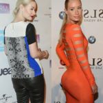 Iggy Azalea before and after alleged butt implants